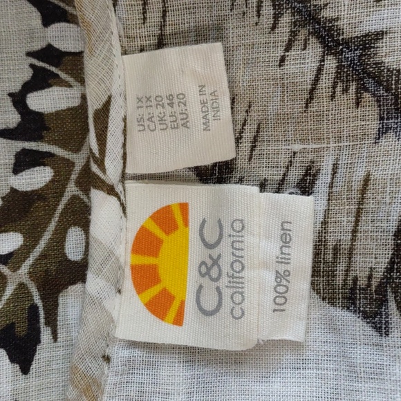 C & C California Linen Tee Shirt - Picture 5 of 5